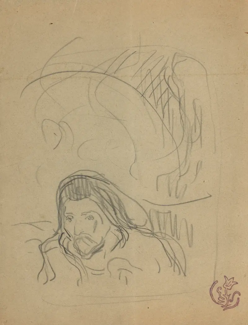 Portrait de Paul Gauguin av Claude-Émile Schuffenecker
