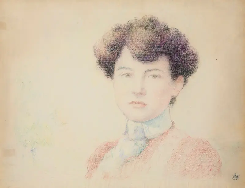 Portret Eugénie de la Rochefoucauld, Claude-Émile Schuffenecker