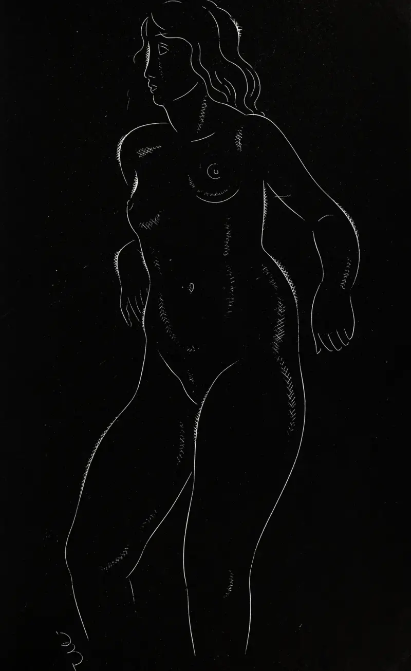 Dvacet pět aktů, list 18, Eric Gill