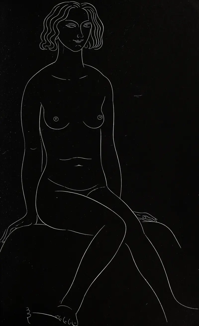 Fünfundzwanzig Aktstudien Taf. 19 von Eric Gill
