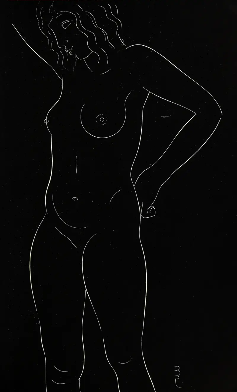Dvacet pět aktů, list 20, Eric Gill