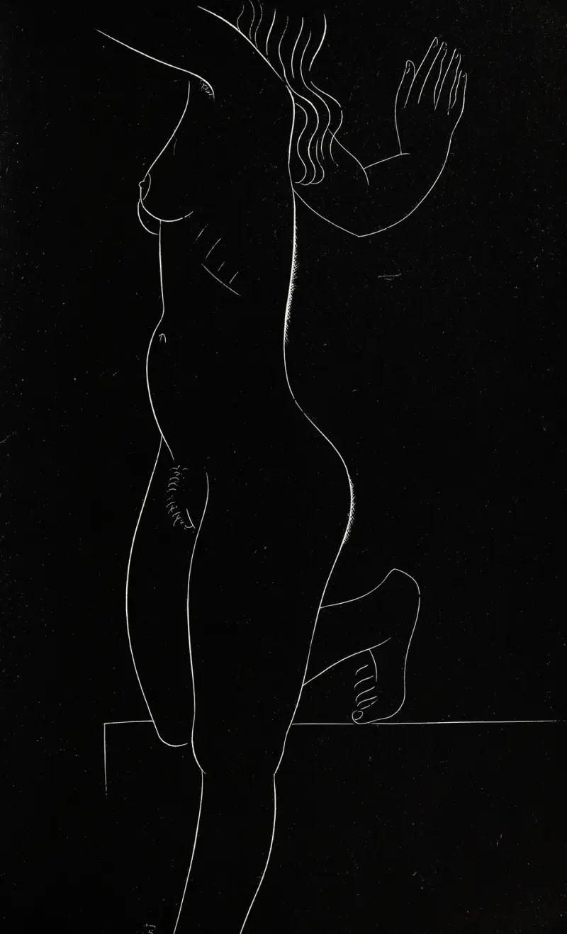 Fünfundzwanzig Aktstudien, Taf. 25 von Eric Gill
