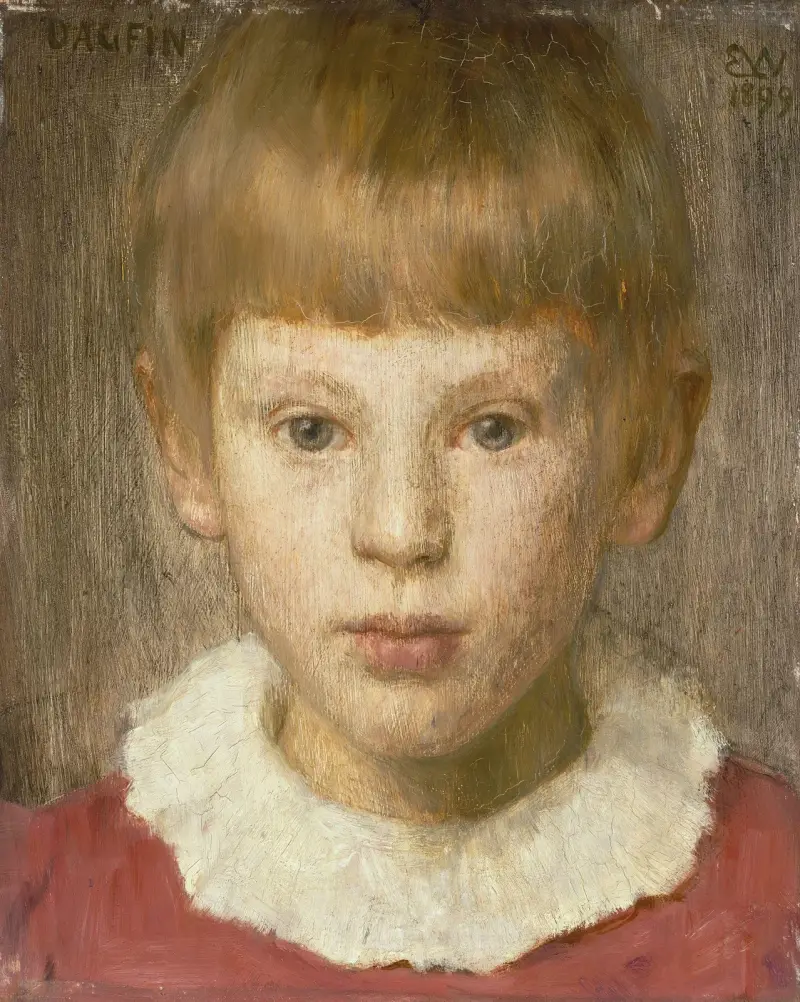 Dagfin, the Artist’s Son av Erik Werenskiold