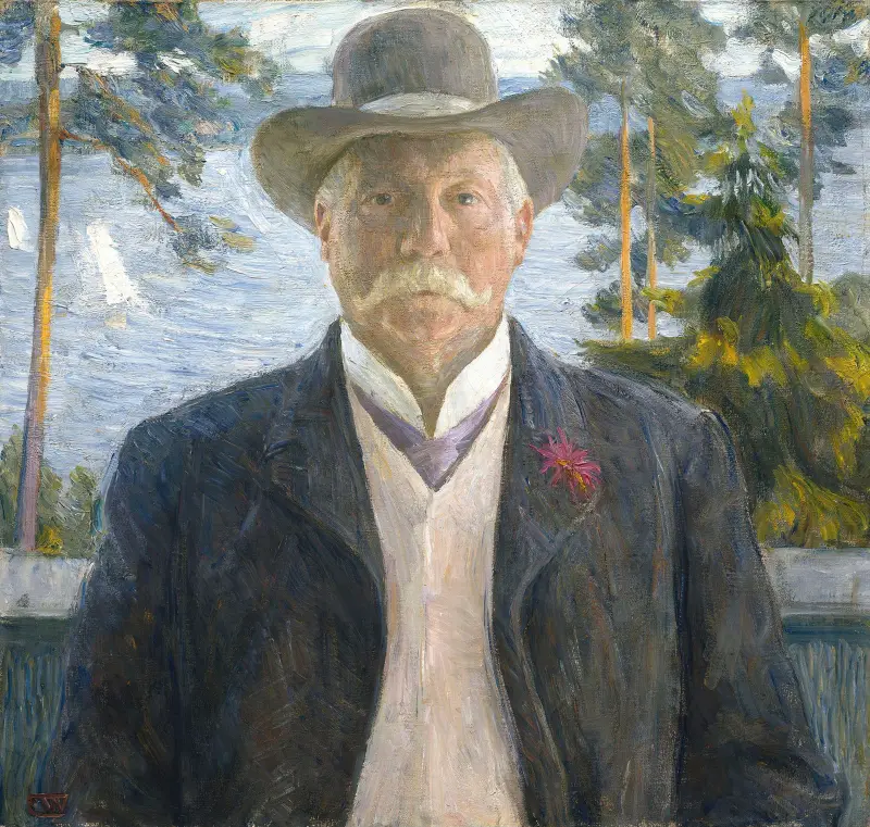Portrait of the Composer Thorvald Lammers av Erik Werenskiold