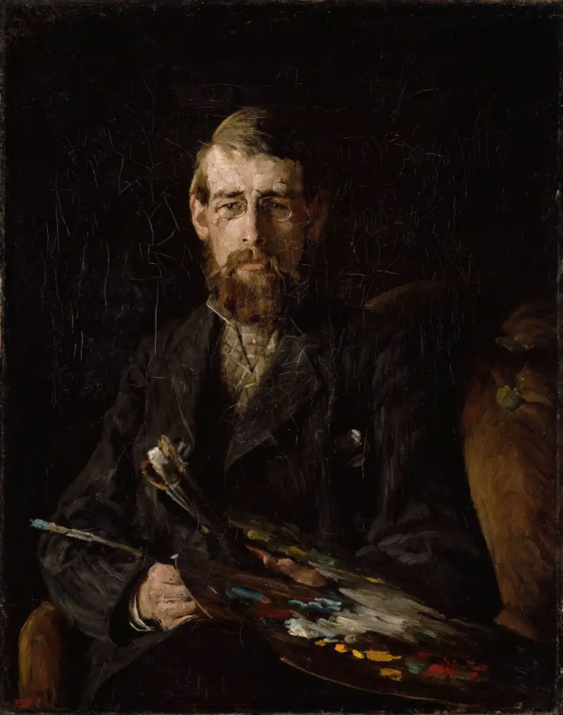 Portrait of the Painter Nils Hansteen av Erik Werenskiold