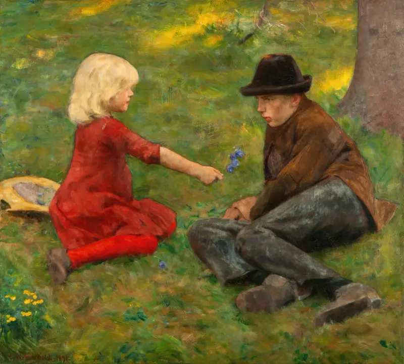 Sonnenstrahl von Erik Werenskiold