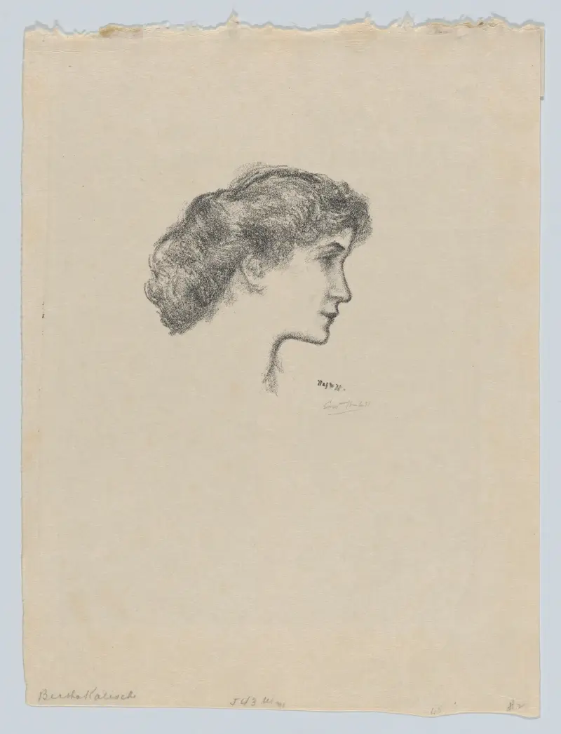 Bertha Kalis (study for poster), Ernest Haskell