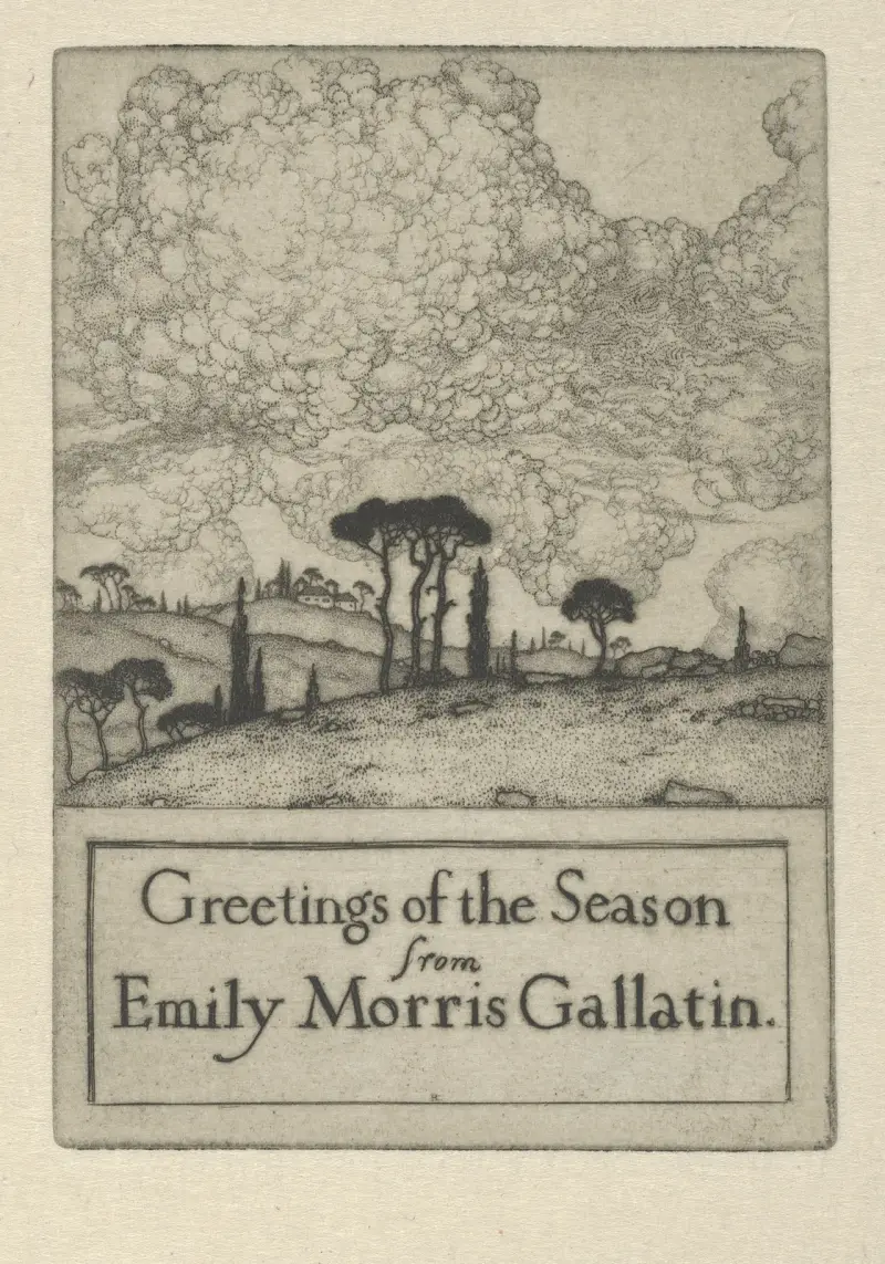 Życzenia świąteczne od Emily Morris Gallatin, 1900 – nr 2, Ernest Haskell