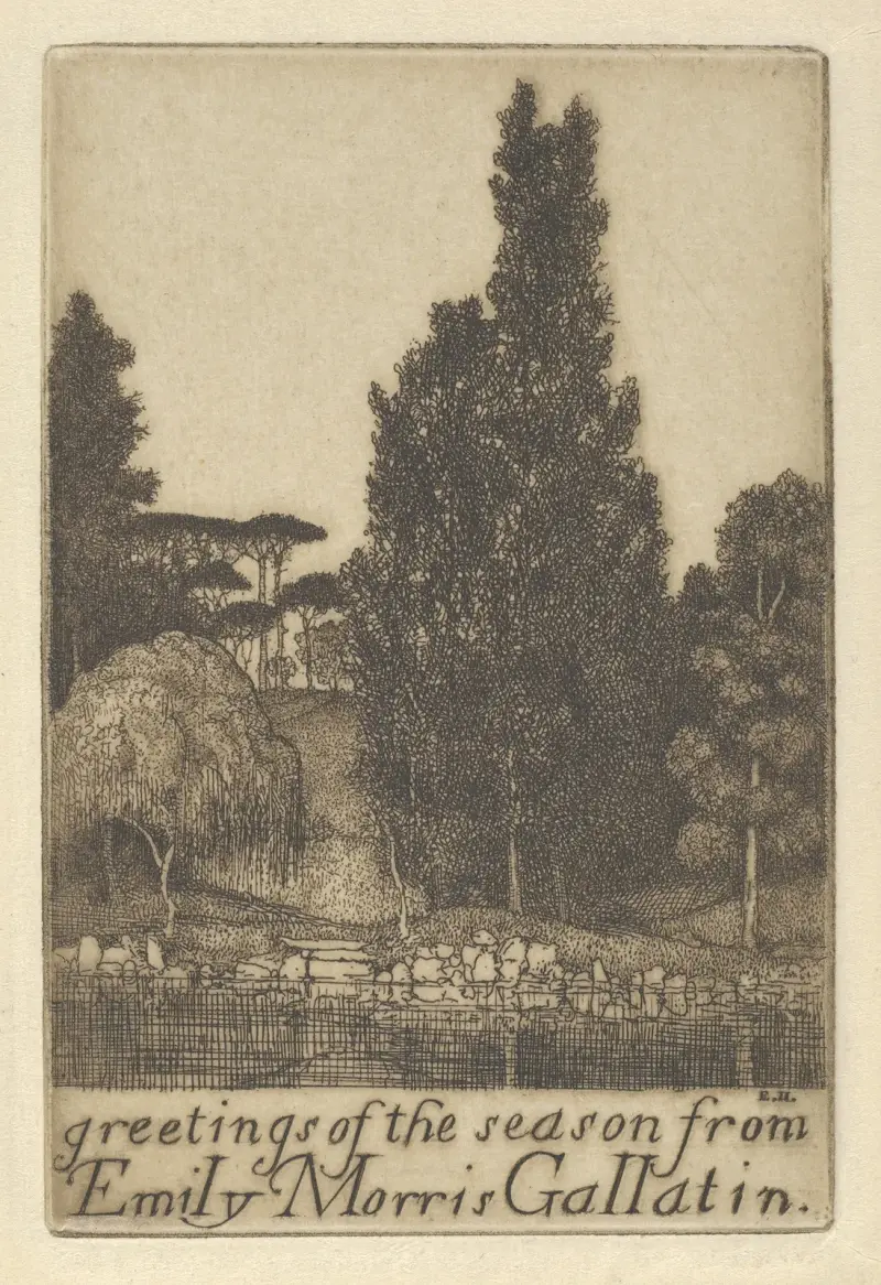 Greetings of the Season from Emily Morris Gallatin av Ernest Haskell