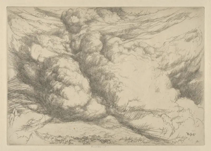 Er macht die Wolken zu seinem Wagen von Ernest Haskell