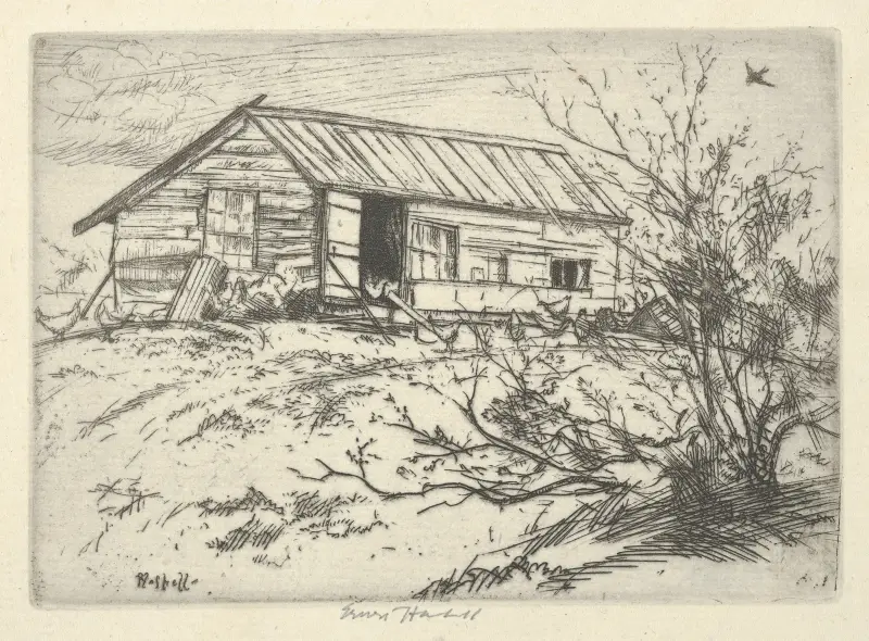 Hilltop Chickens av Ernest Haskell