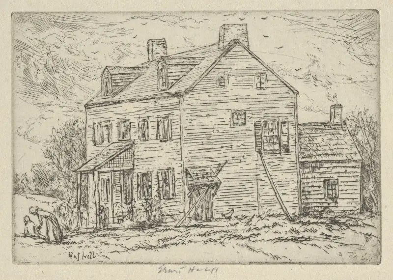 Gammalt hus – Staten Island av Ernest Haskell