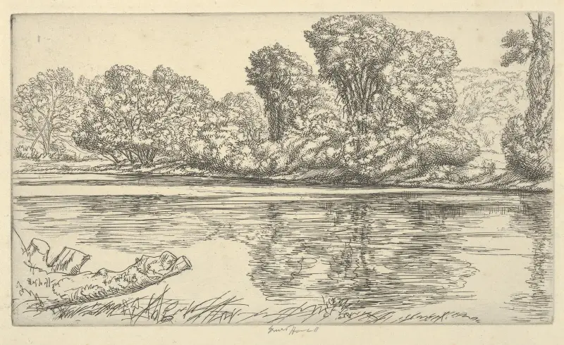 Reflections on Sheepscott av Ernest Haskell