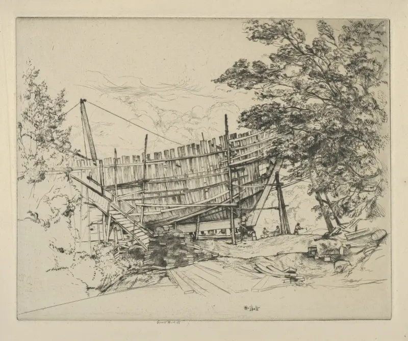 Skeppsbygge av Ernest Haskell
