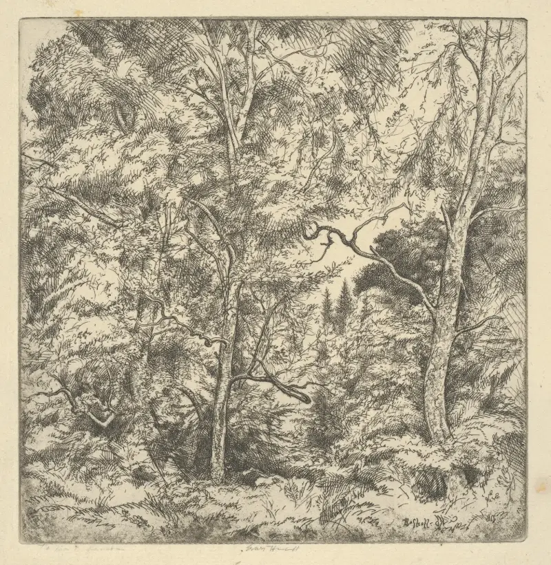 Three Birches, Ernest Haskell