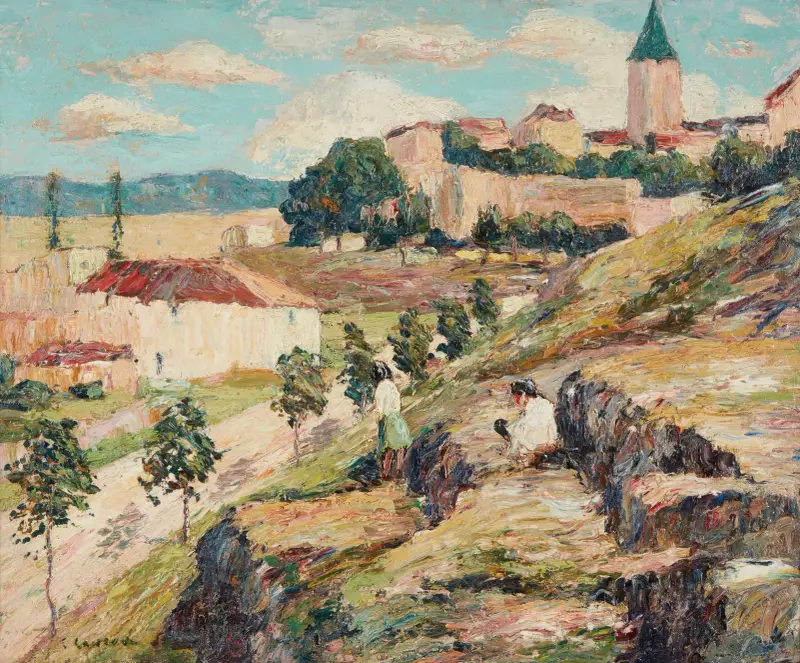 Ein heller Tag, Spanien (Segovia) von Ernest Lawson