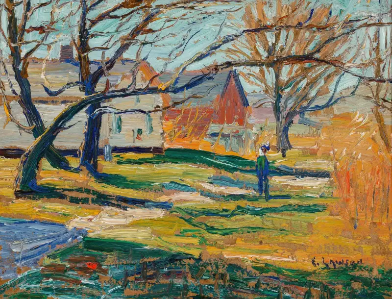 Lantgård av Ernest Lawson