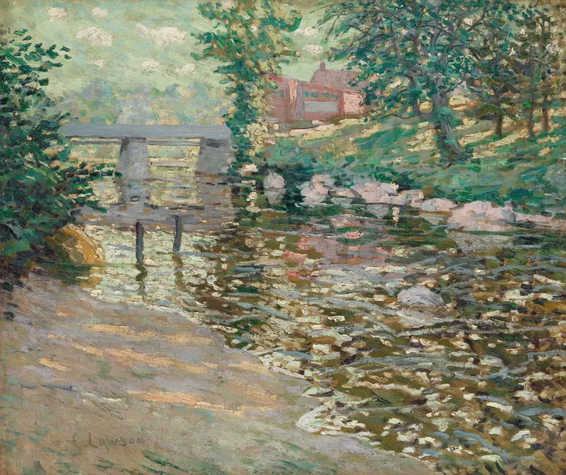 Der Bronx River von Ernest Lawson
