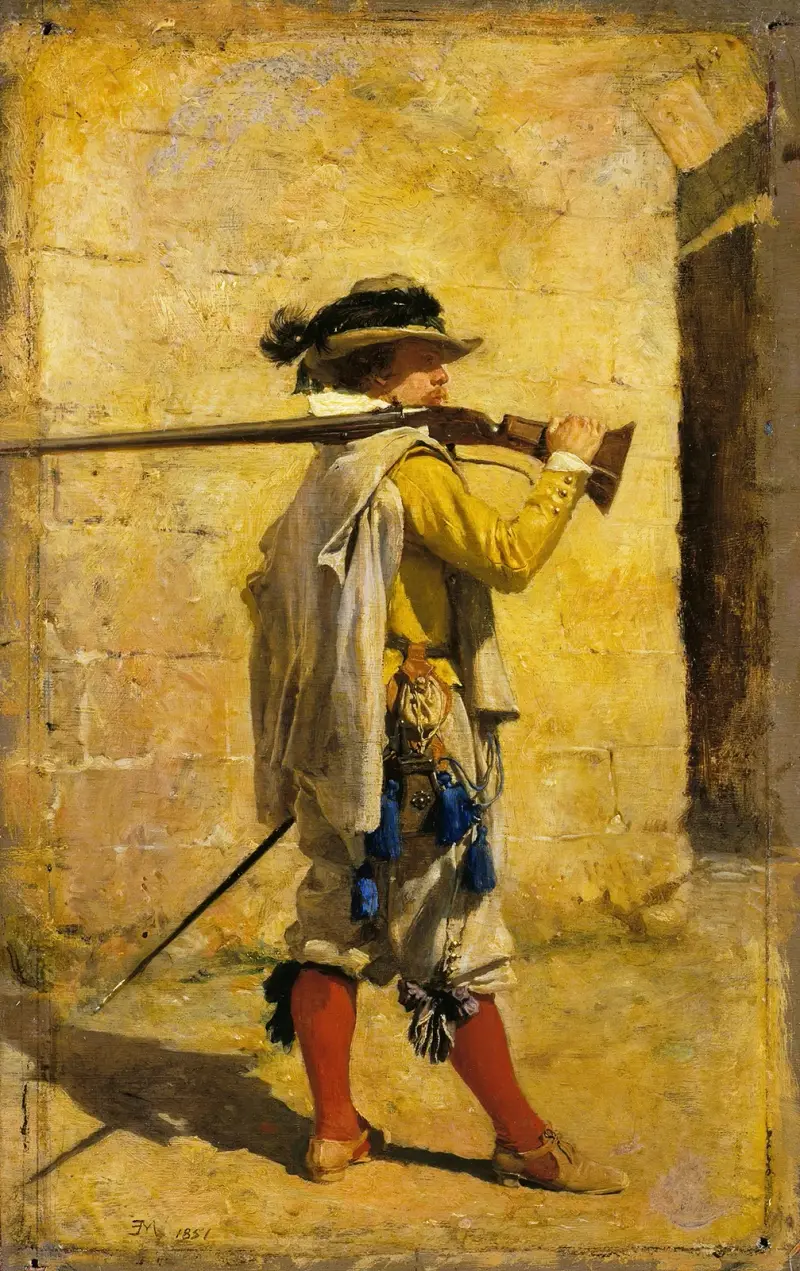 En skiltvakt; Ludvig XIII:s tid av Ernest Meissonier