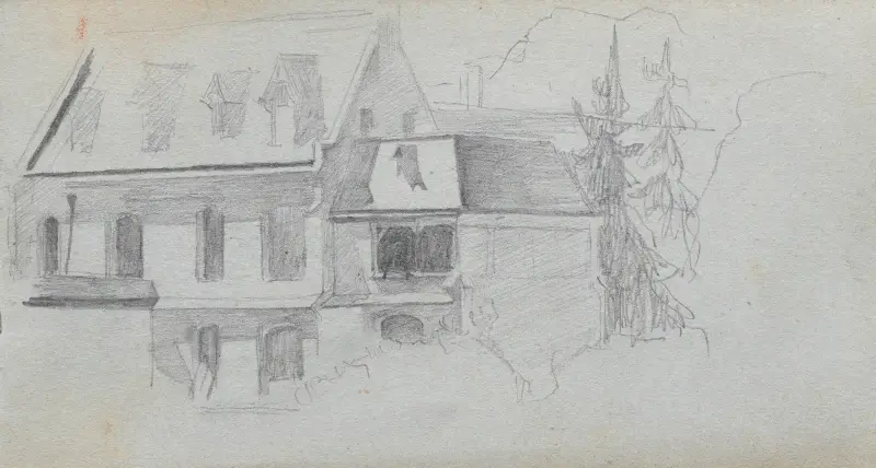 Architektonische Studie von Ernest Meissonier