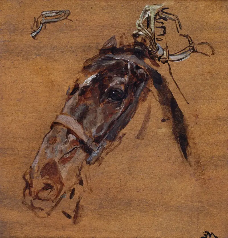 Horse’s Head (study) av Ernest Meissonier