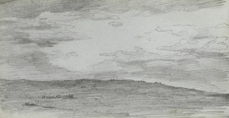 Krajinářská studie 3, Ernest Meissonier