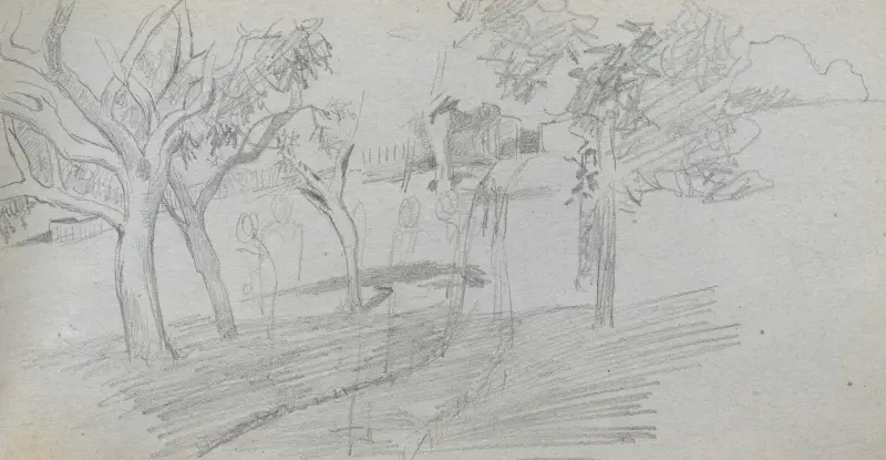 Studium pejzażu, Ernest Meissonier