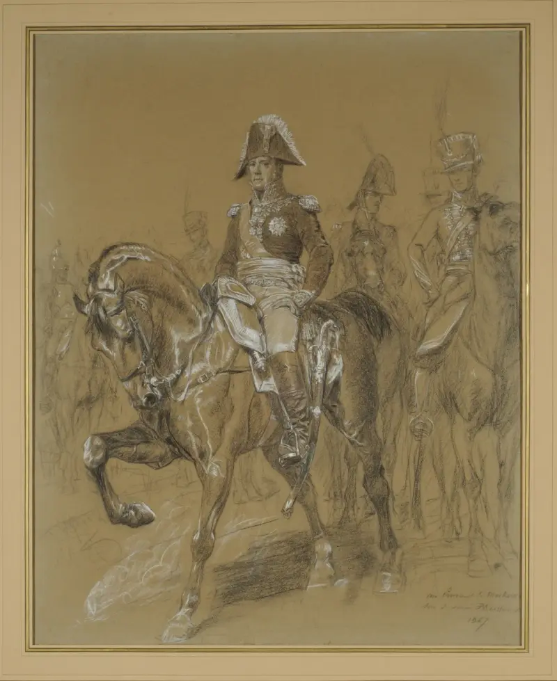 Porträtt av marskalk Ney, hertig av Elchingen av Ernest Meissonier