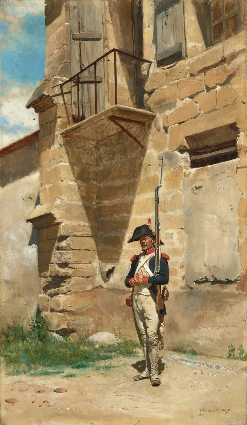 Vaktpost 1796 av Ernest Meissonier