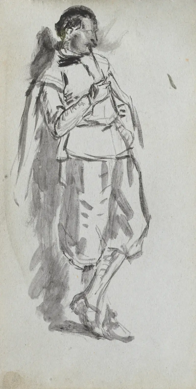 Stehender männlicher Akt von Ernest Meissonier