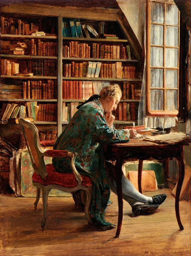 The Bibliophile av Ernest Meissonier