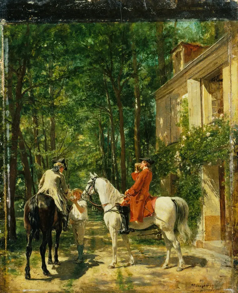 The Roadside Inn av Ernest Meissonier