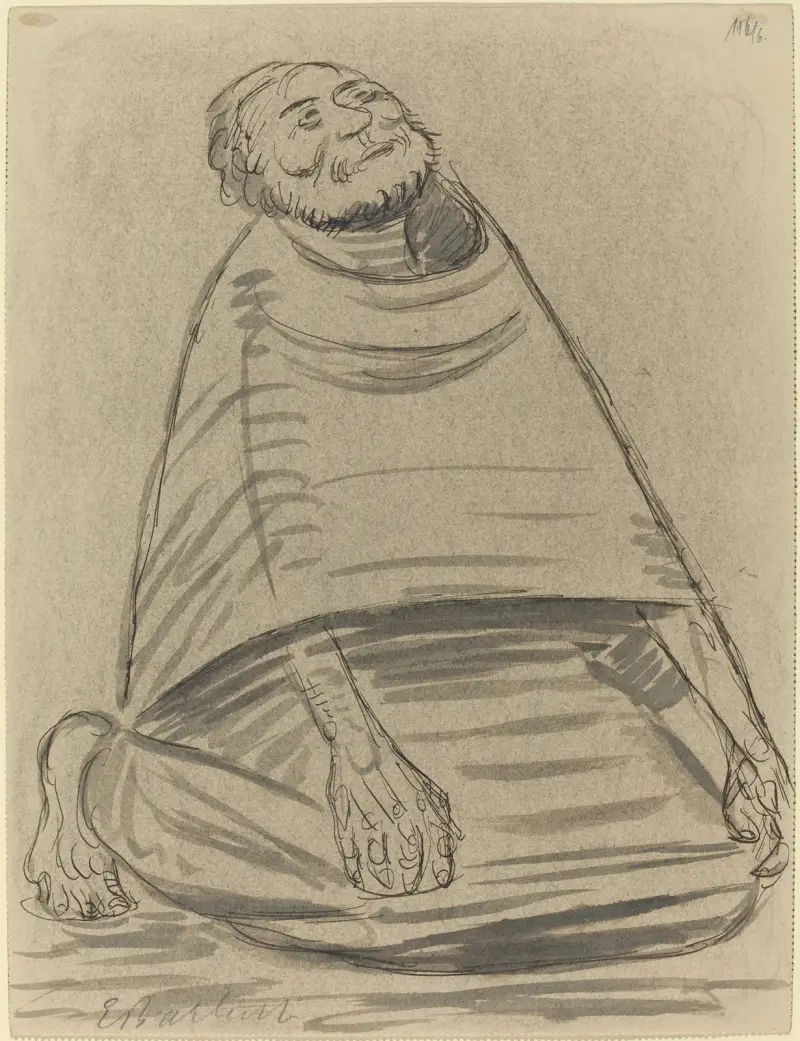 Klečící muž, Ernst Barlach