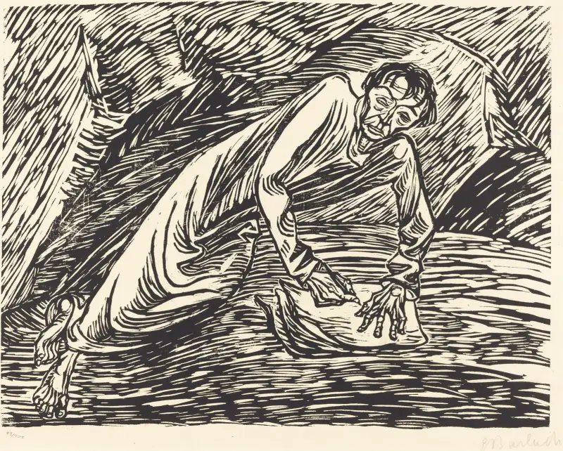 Der schreibende Prophet (Johannes auf Patmos) von Ernst Barlach