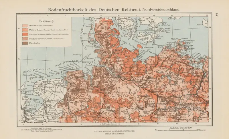Bodenfruchtbarkeit des Deutschen Reiches, 1. Nordwestdeutschland von Ernst Friedrich