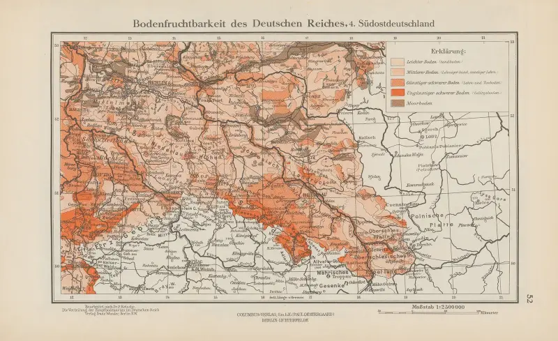 Tysklands jordbruksmark, 4. Sydöstra Tyskland av Ernst Friedrich