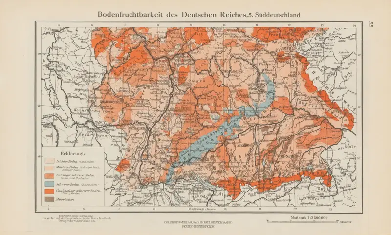 Tysklands jordbruksmark, 5. Södra Tyskland av Ernst Friedrich