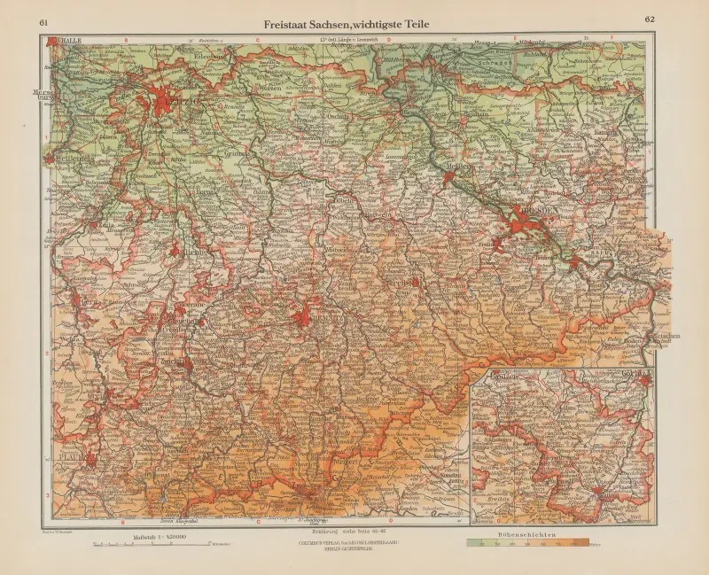 Freistaat Sachsen, wichtigste Teile av Ernst Friedrich