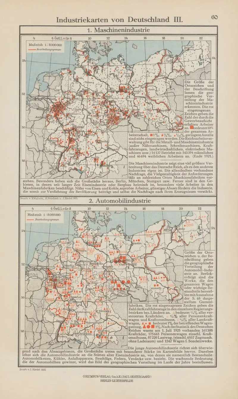 Industriekarten von Deutschland III av Ernst Friedrich