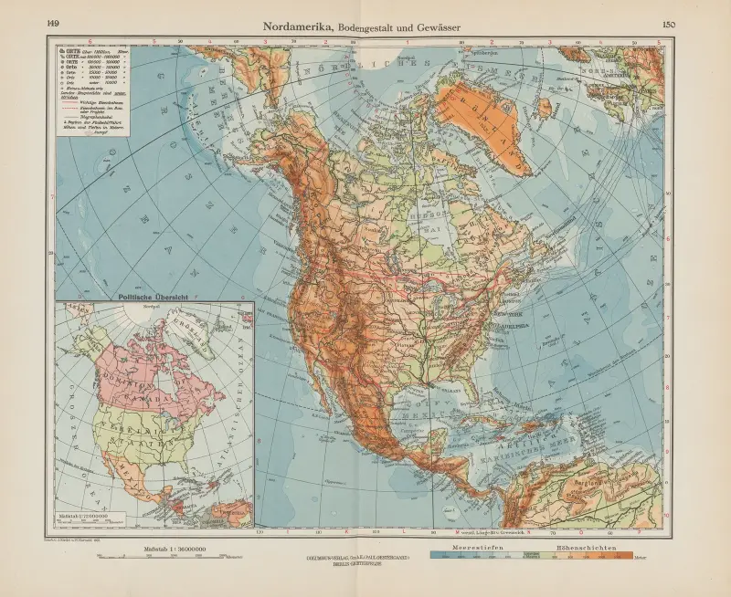 Nordamerika, markförhållanden och vatten av Ernst Friedrich