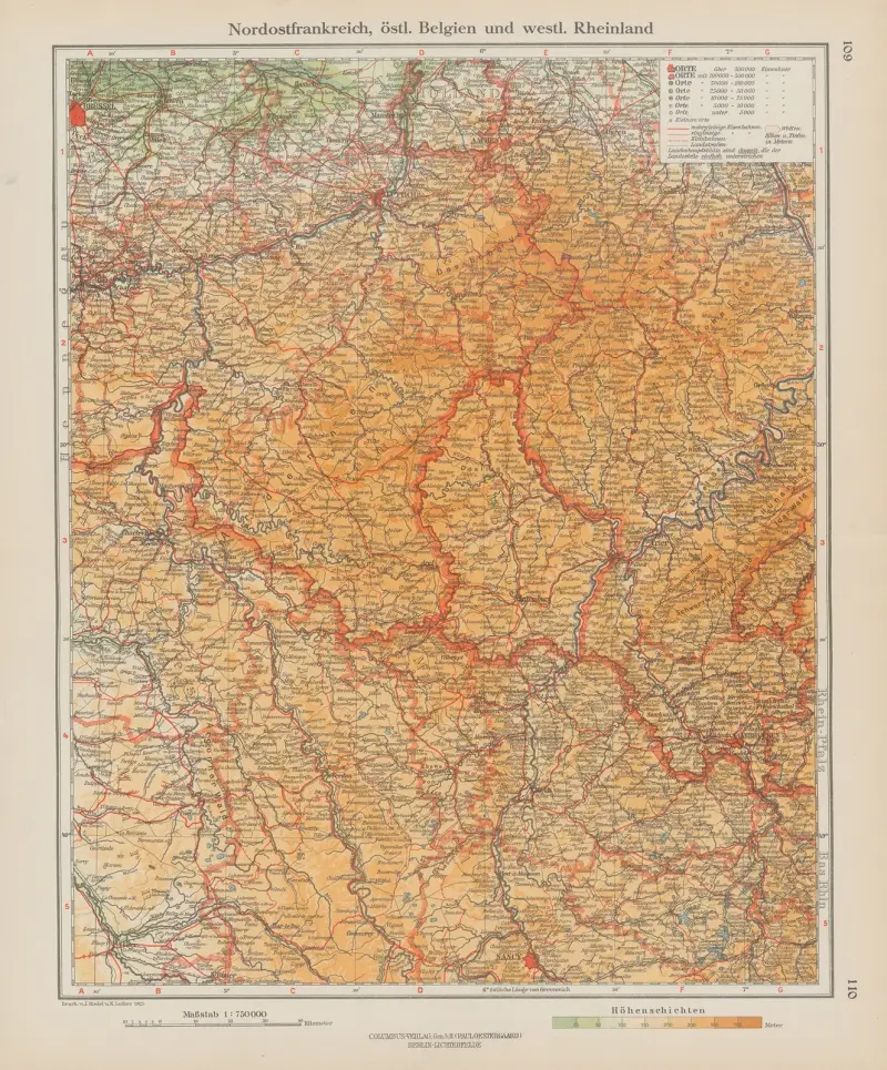 Nordostfrankreich, östliches Belgien und westliches Rheinland von Ernst Friedrich