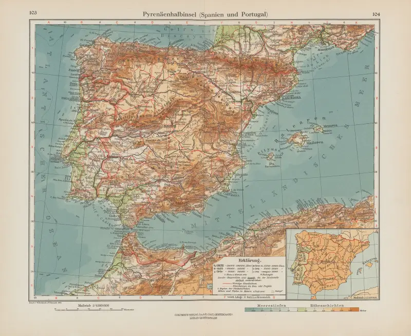 Pyrenäenhalbinsel (Spanien und Portugal) von Ernst Friedrich