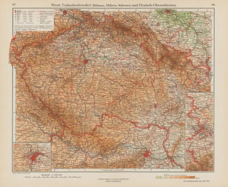 Westliche Tschechoslowakei und Deutsch-Oberschlesien von Ernst Friedrich