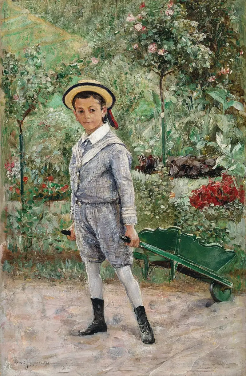Chłopiec z taczką, Ernst Josephson