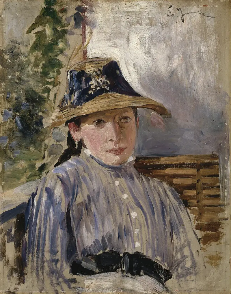 Flicka i blått av Ernst Josephson