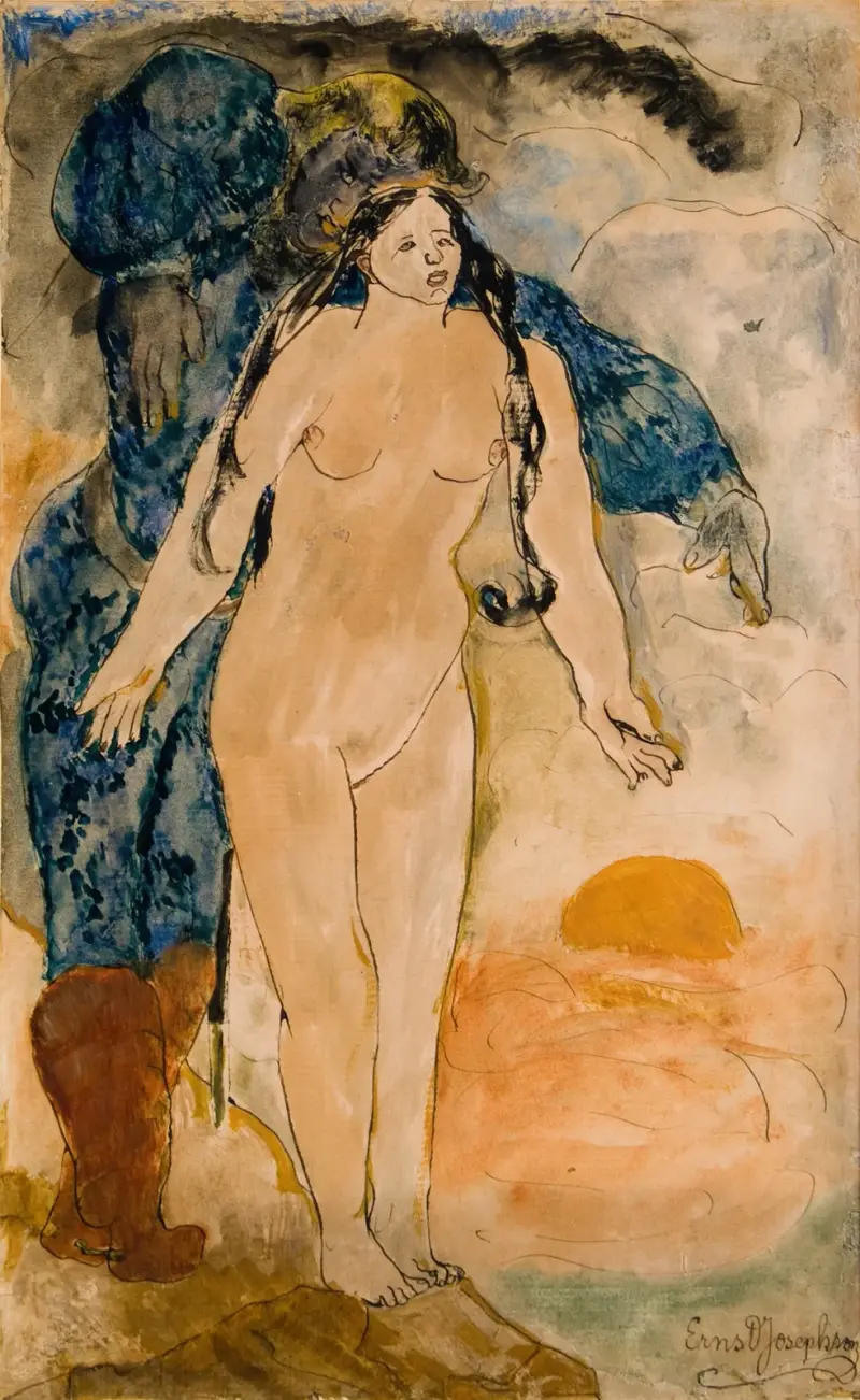 Ritter und Jungfrau von Ernst Josephson