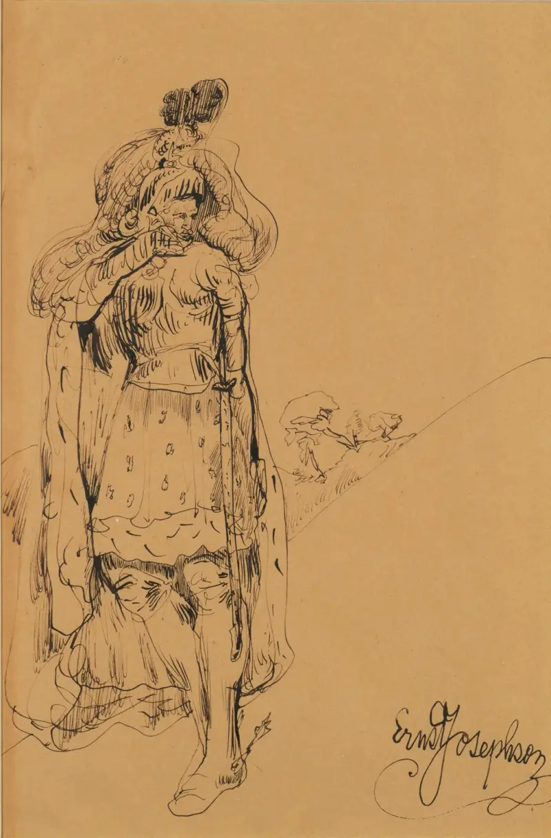 Ritter in Landschaft von Ernst Josephson