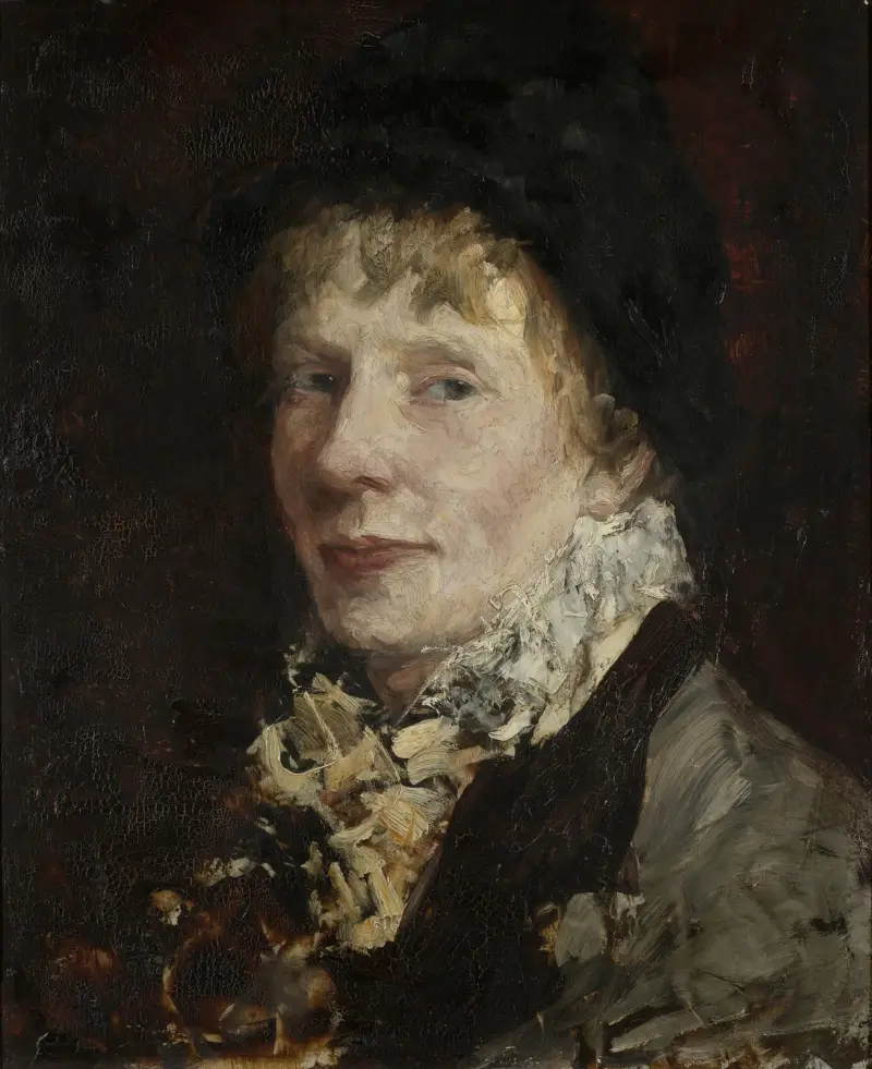Porträt von Anna Nordgren von Ernst Josephson