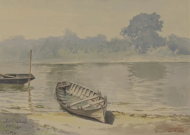 Aus dem Hampton Court Park, August 5, 1880 av Friedrich Ernst Morgenstern