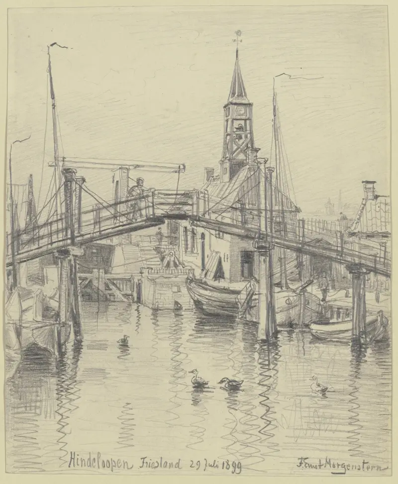 Hindeloopen i Frisland av Friedrich Ernst Morgenstern